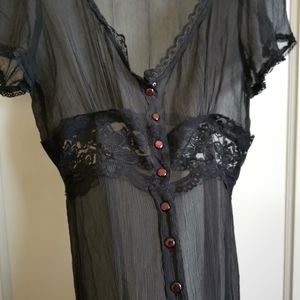 Lux Black Silk Dress